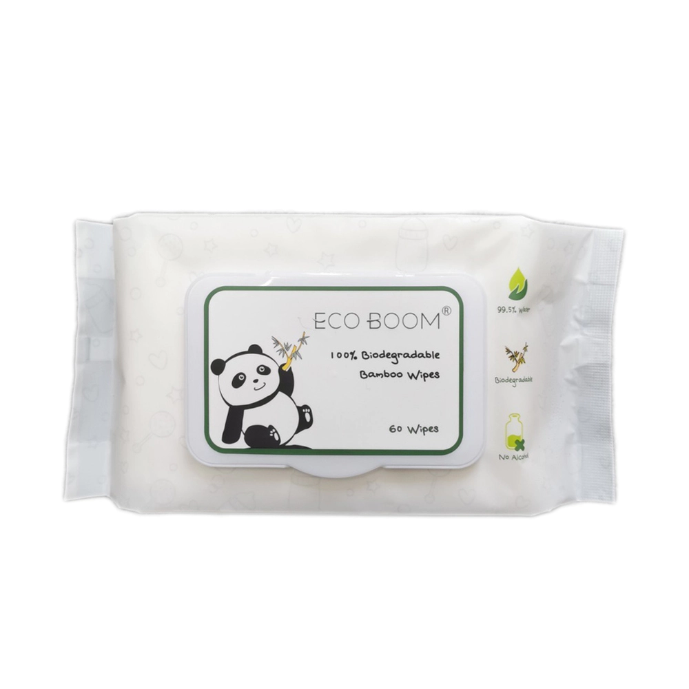 ECO BOOM Bamboo Biodegradable Cleaning Baby Wipes Factory
