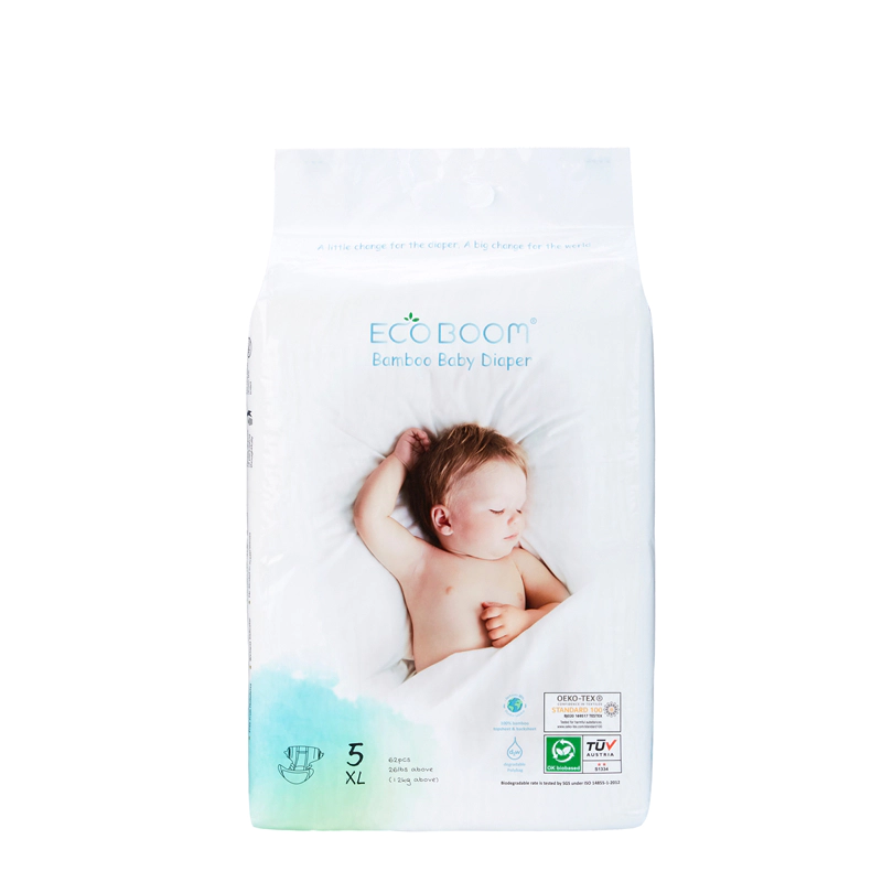ECO BOOM Baby Bamboo Biodegradable Disposable Baby Diaper Big Pack Size XL