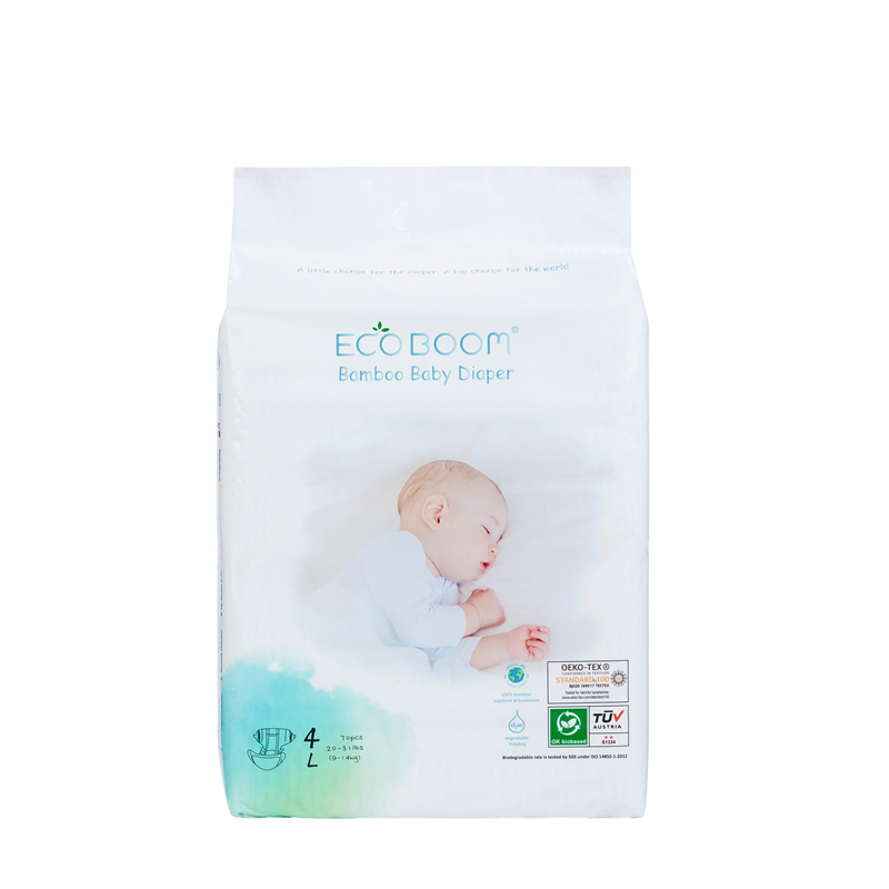 ECO BOOM Eco Friendly Baby Diaper Big Pack In Polybag L