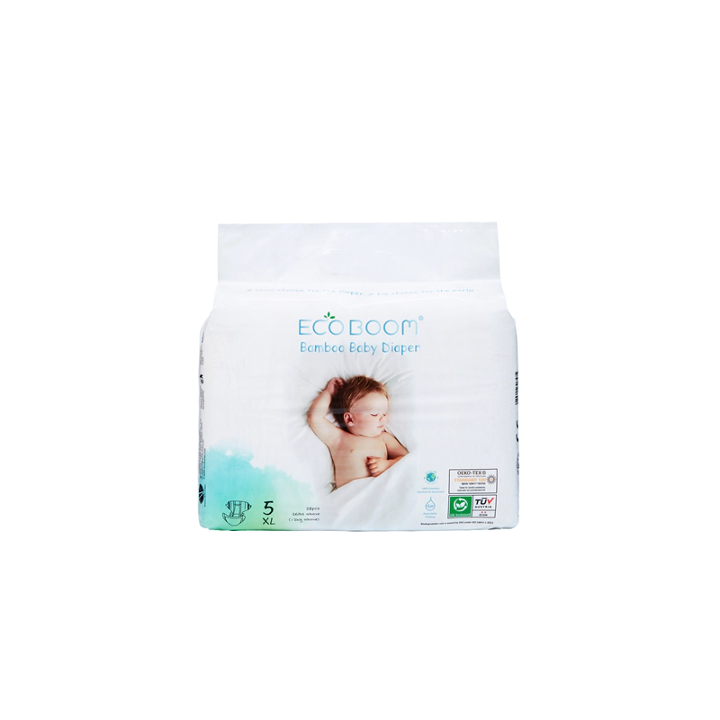 ECO BOOM Baby Bamboo Biodegradable Disposable Baby Diaper Small Pack Size XL