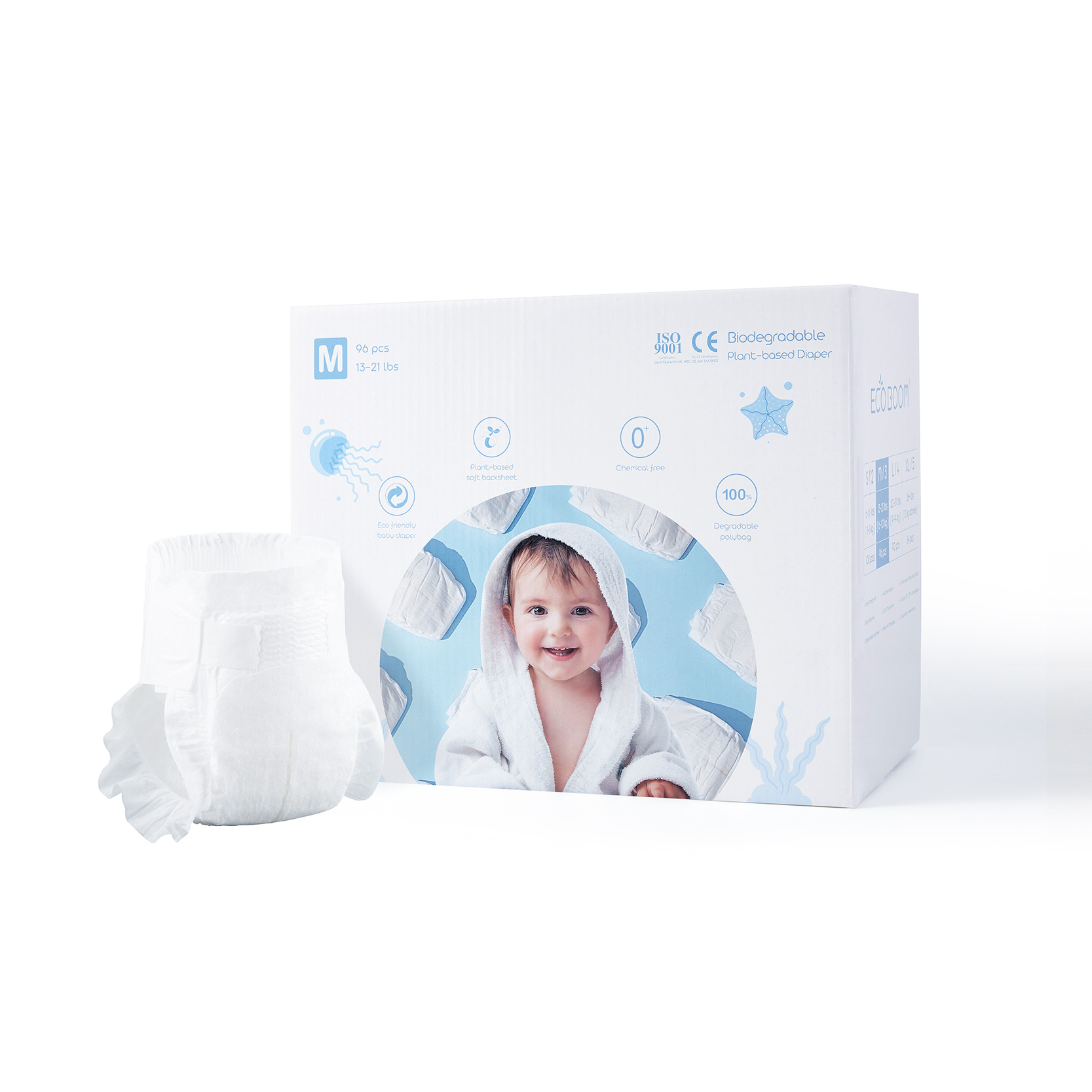 ECO BOOM Ecoboom best biodegradable diapers factory-1