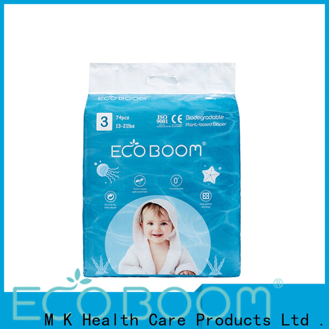 ECO BOOM Custom newborn biodegradable diapers supply
