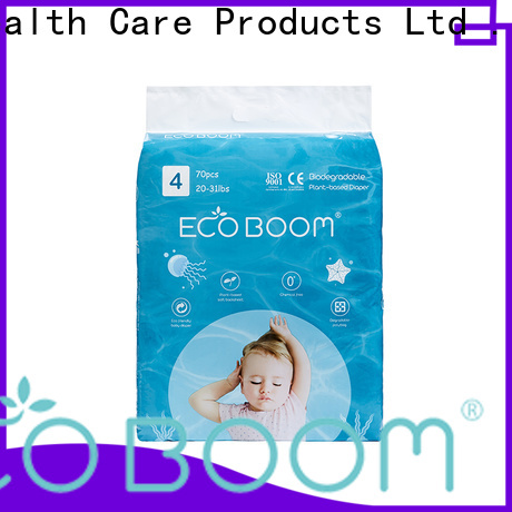 ECO BOOM Wholesale organic biodegradable disposable diapers distributor