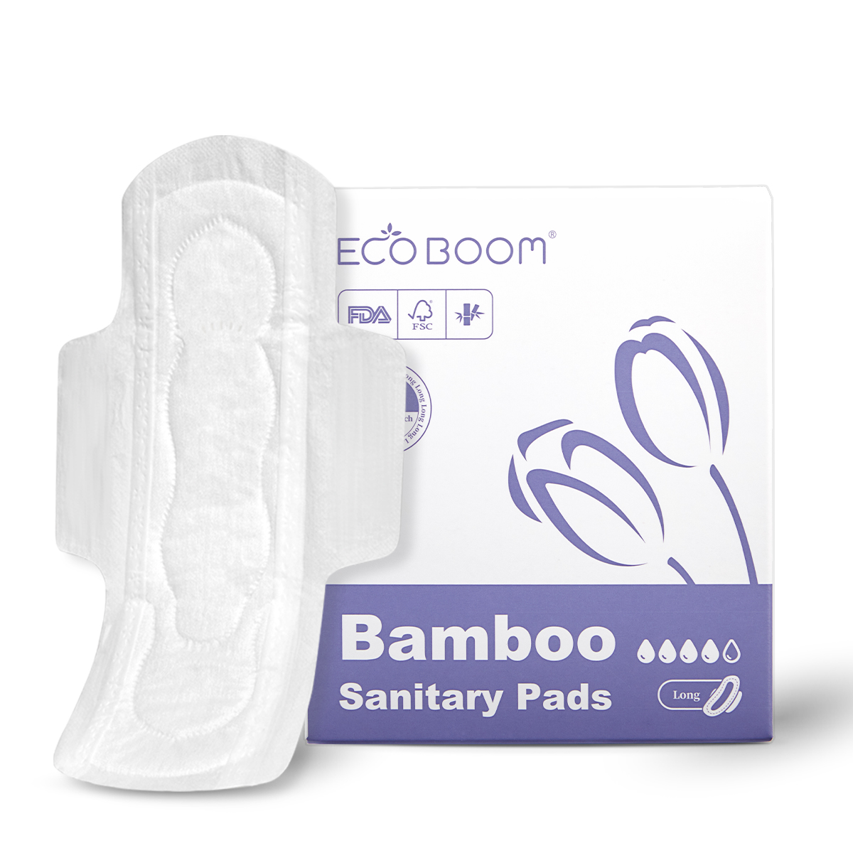 Ecoboom bamboo charcoal sanitary pads factory-2