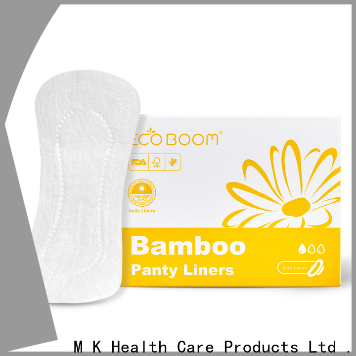 Custom bamboo disposable sanitary pads partnership ECO BOOM