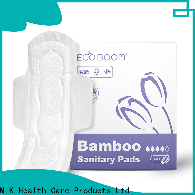 ECO BOOM bamboo disposable sanitary pads supply