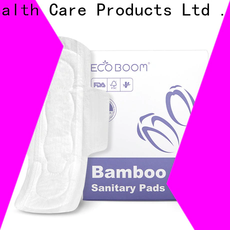 ECO BOOM Bulk buy bamboo charcoal menstrual pads supply