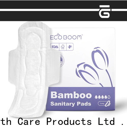 ECO BOOM Custom bamboo charcoal sanitary pads partnership
